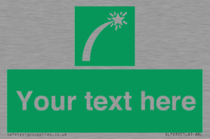 Custom sign safe condition Survival craft distress signal